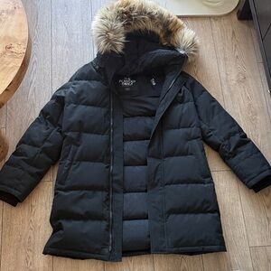Aritzia Black Powder Parka